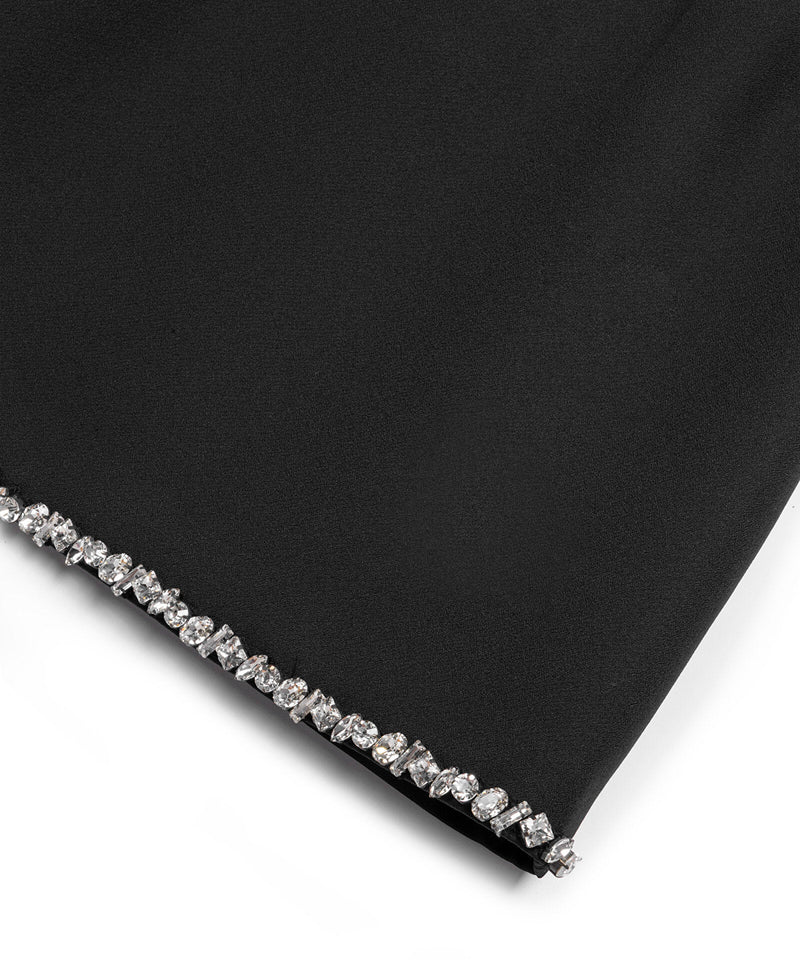 Machka Embellished A-Line Skirt Black