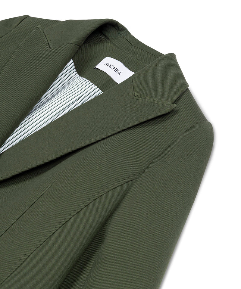Machka Flap-Pocket Blazer Dark Green