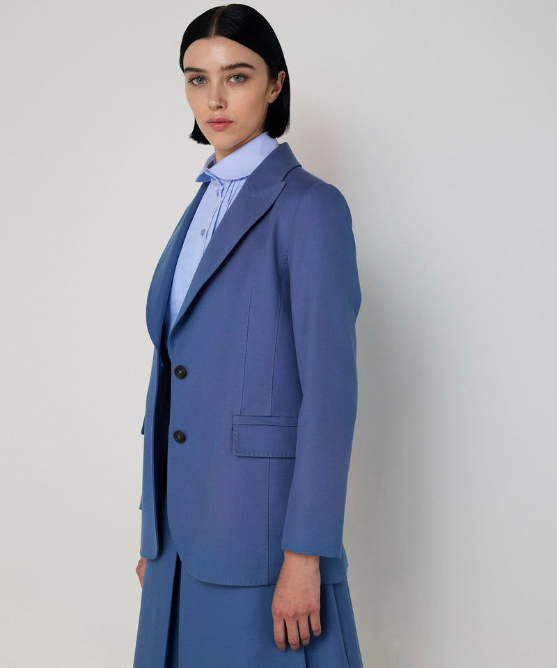 Machka Flap-Pocket Blazer Blue