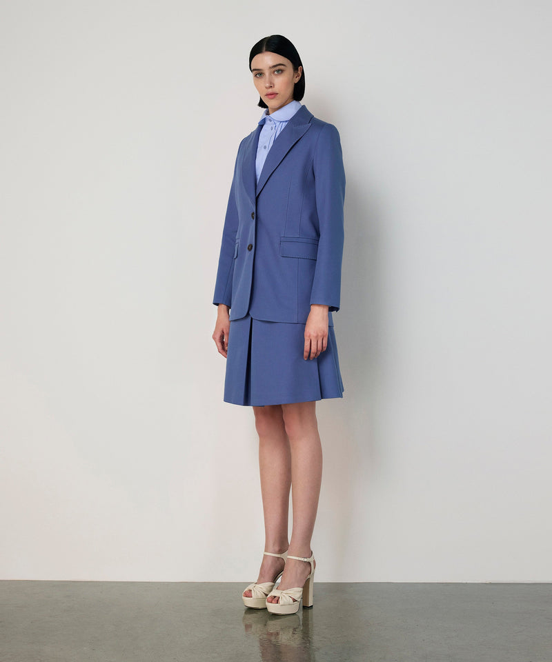 Machka Flap-Pocket Blazer Blue
