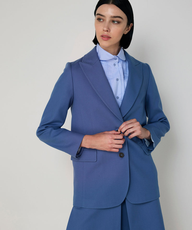 Machka Flap-Pocket Blazer Blue