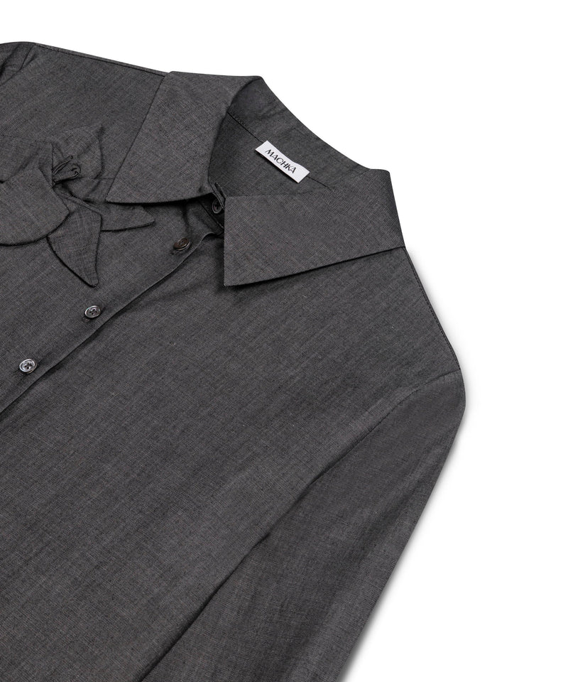 Machka Floral Applique Shirt Anthracite