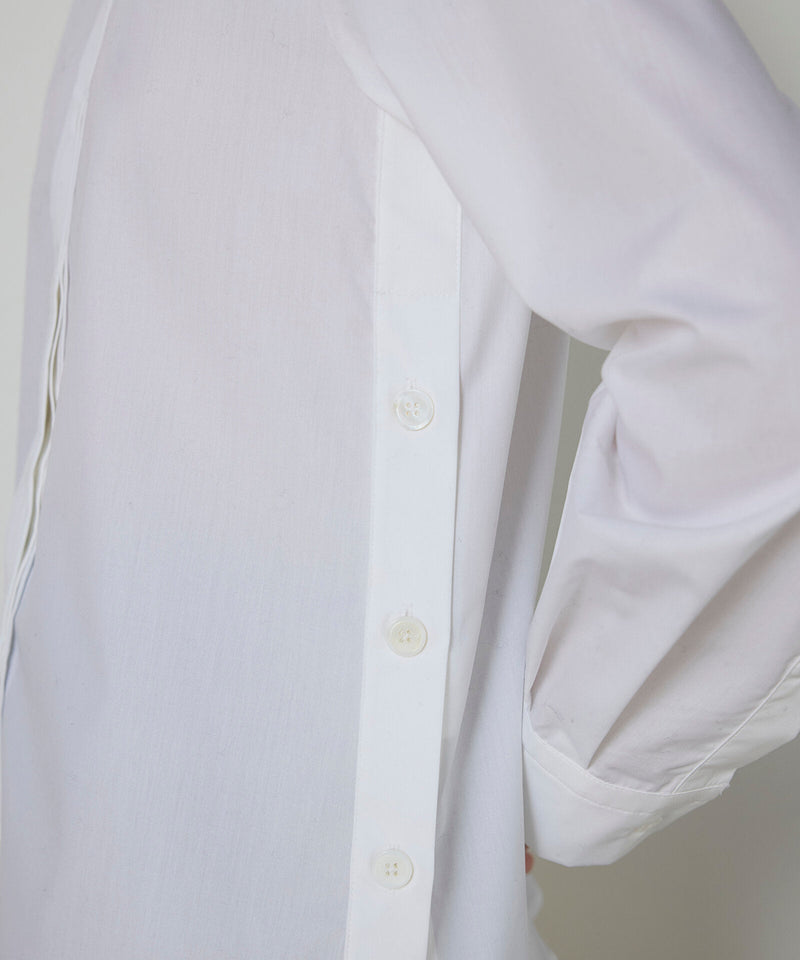 Machka Ribbed Poplin Shirt White