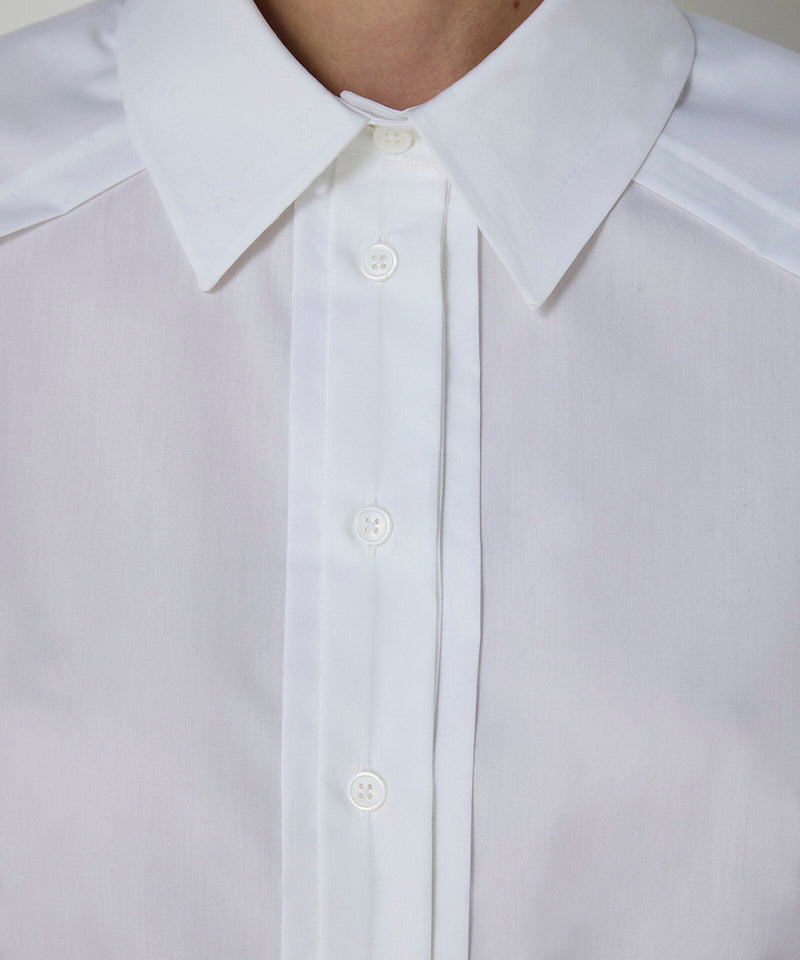 Machka Ribbed Poplin Shirt White