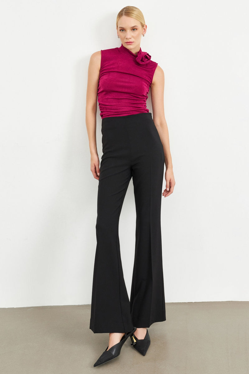 Setre Wide-Leg Trousers Black