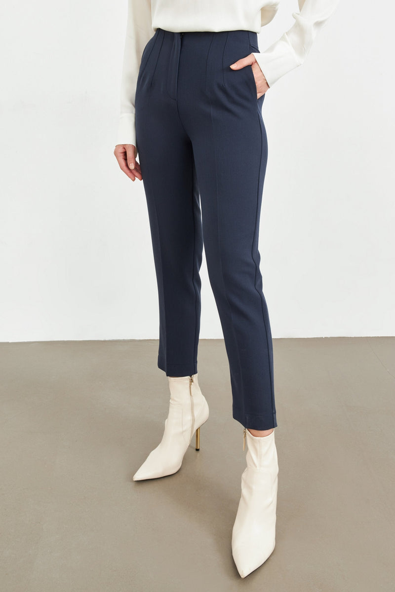 Setre Sleek Fit Pants With Pocket Detail Navy