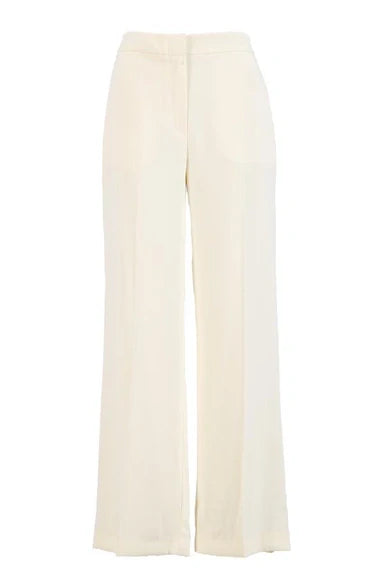 Setre Wide Leg Solid Trousers Beige