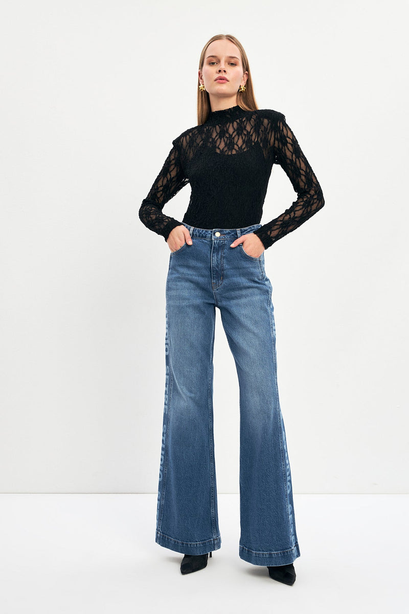 Setre Jeans With Side Stripe Detail Blue