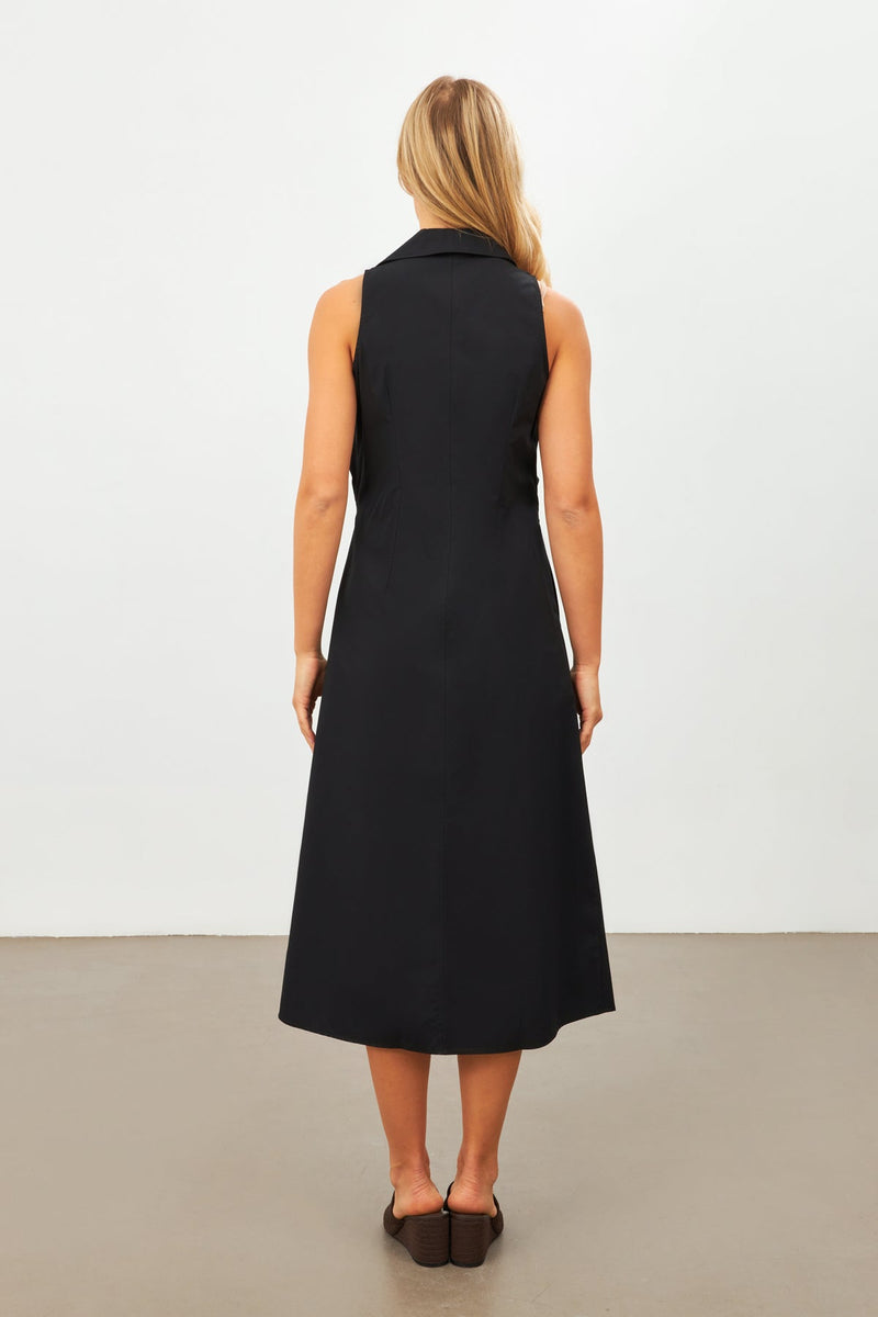 Setre Sleeveless Tie Detail Midi Dress Black