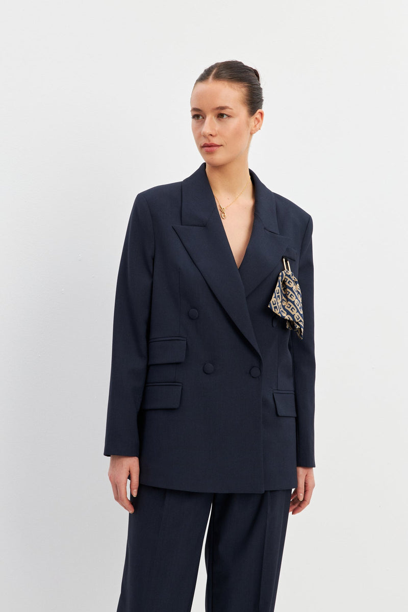 Setre Double-Breasted Jacket Navy