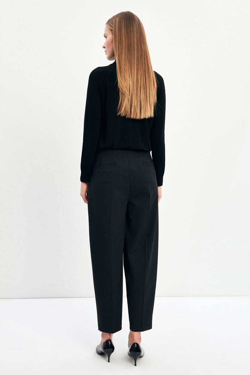 Setre Waist And Pleat Detailed Trousers Black