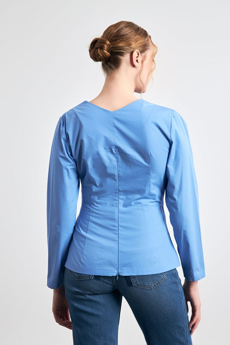 Setre Asymmetrical Waist Detailed  Blue