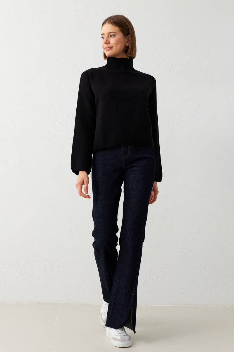 Setre Turtleneck Long Sleeve Knitwear Black