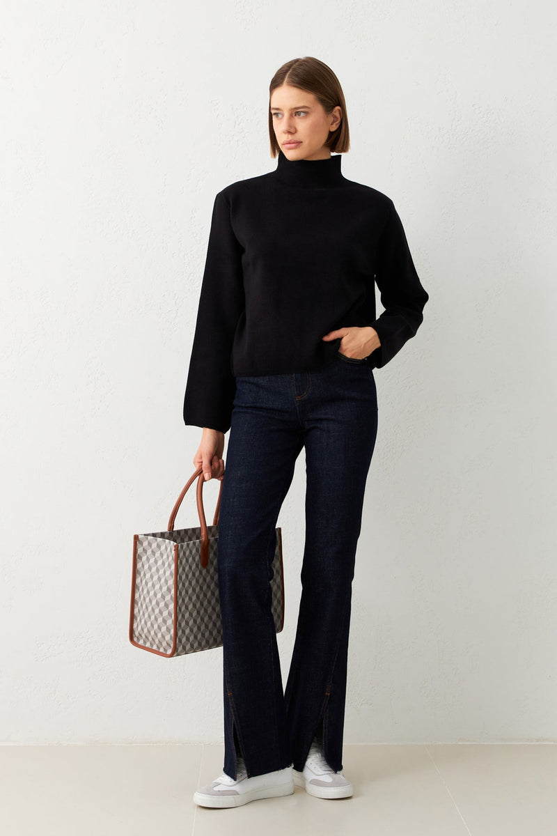 Setre Turtleneck Long Sleeve Knitwear Black