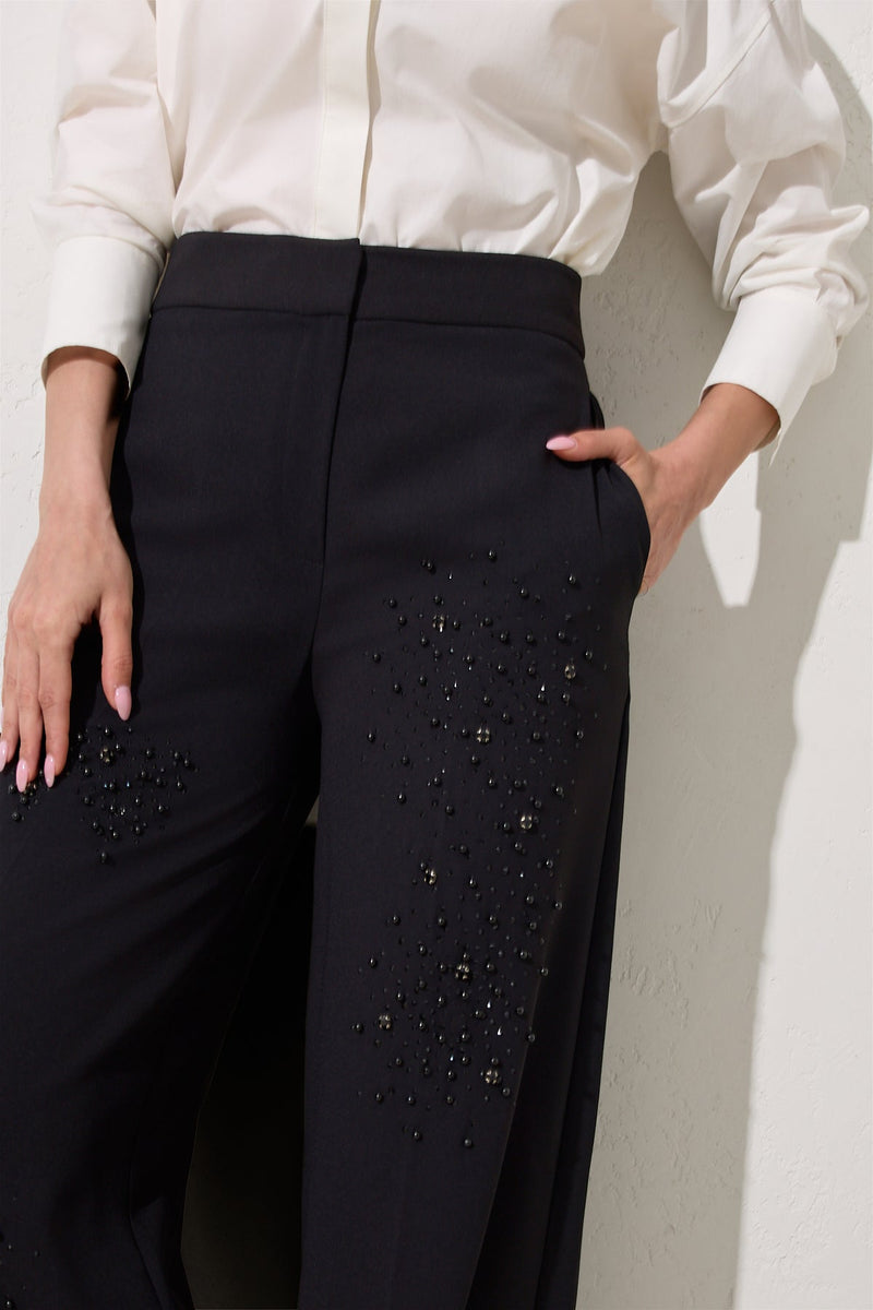 Setre Embellished Detail Trousers Black