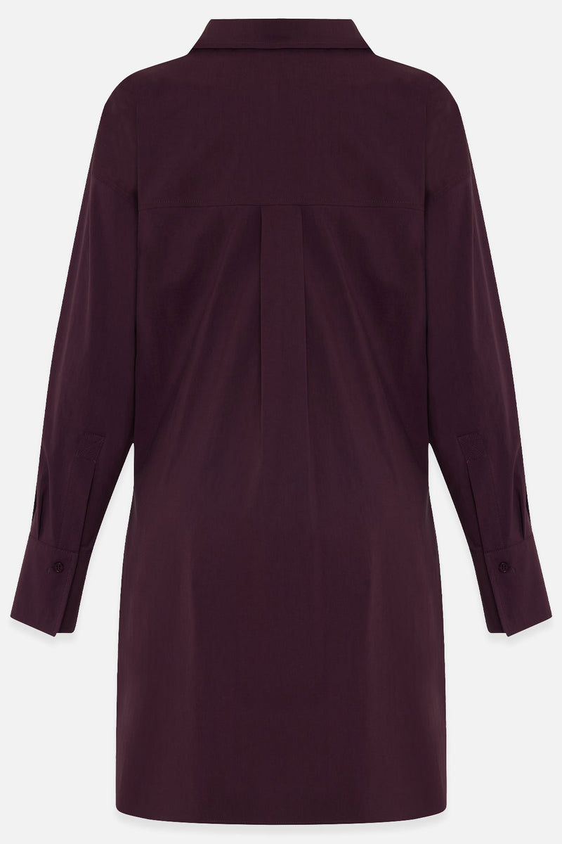 Setre Waist Tie Detailed Shirt Burgundy