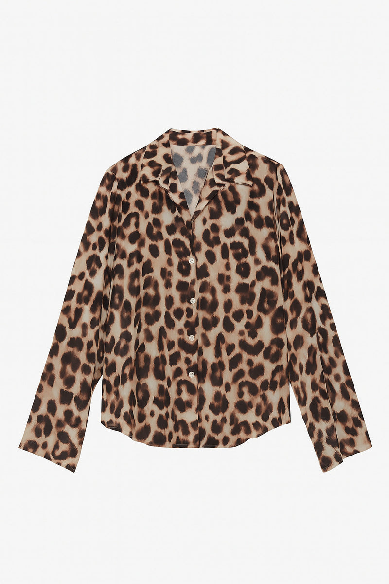Setre Leopard Print Shirt Cream Multi