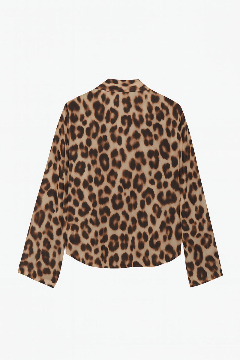 Setre Leopard Print Shirt Cream Multi
