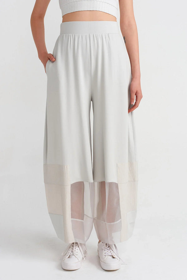 Nu Fabric Block Trousers Ice