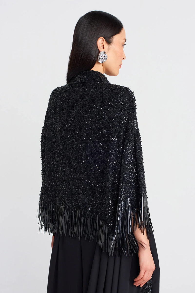 Nu Sequin Embellished Shirt Black