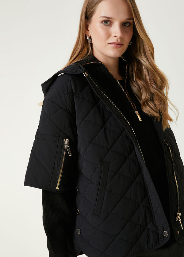 Beymen Club Hooded Quilted Coat Black