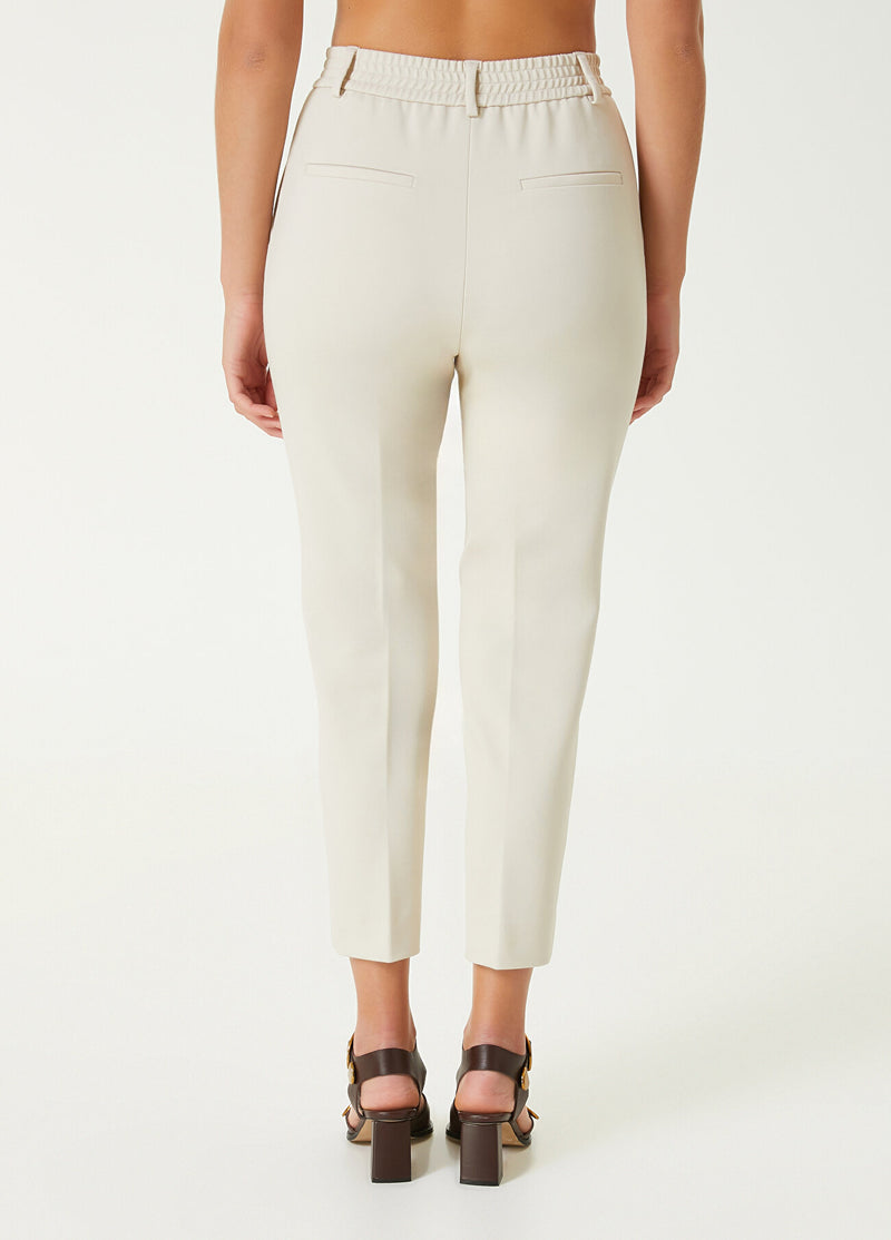 Beymen Club High Waist Pleated Detail Trousers Beige