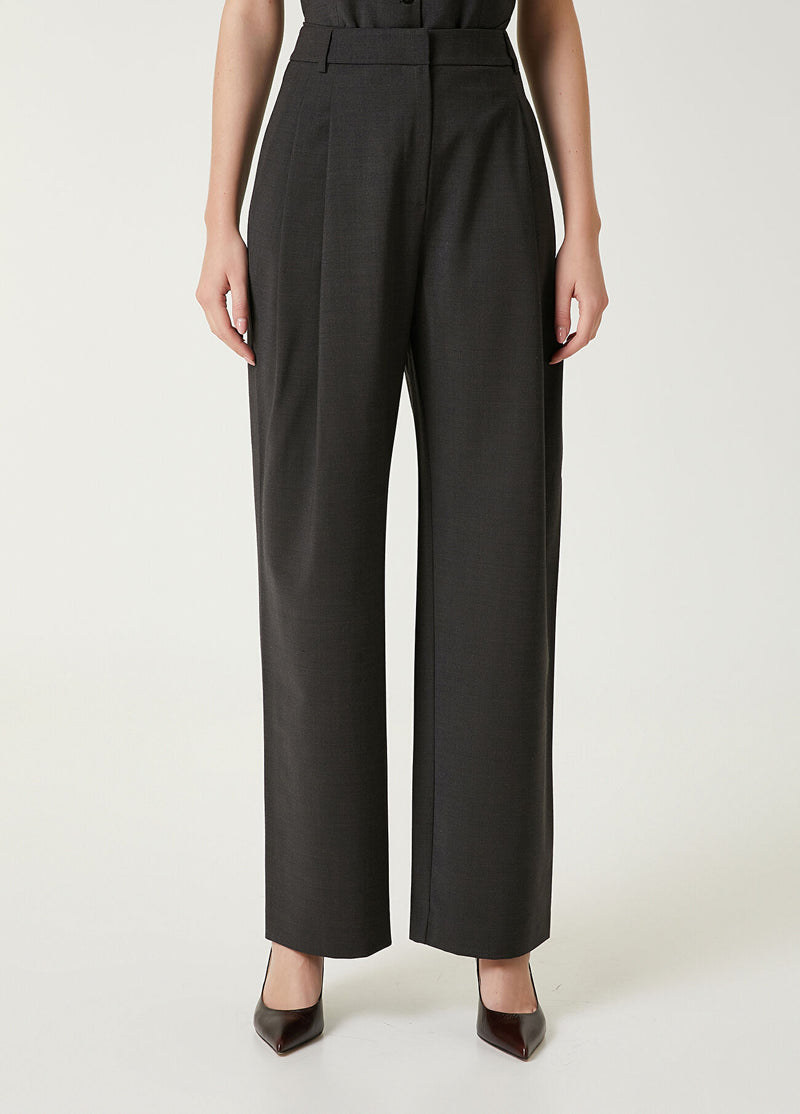 Beymen Club Pleated Palazzo Trousers Anthracite