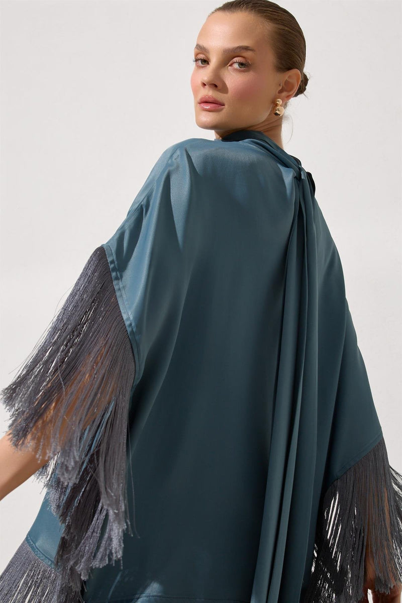 Setre Tassel Detailed Blouse And Trousers Set Crystal