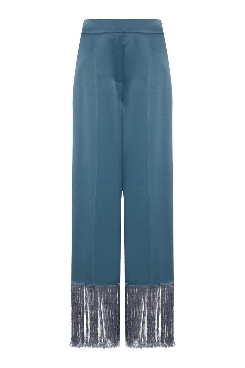 Setre Tassel Detailed Blouse And Trousers Set Crystal