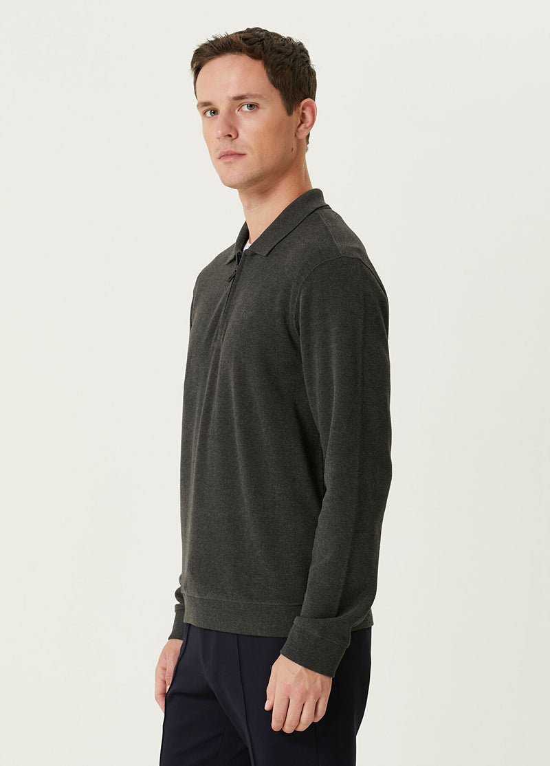 Beymen Club Men Polo Neck Sweatshirt Anthracite