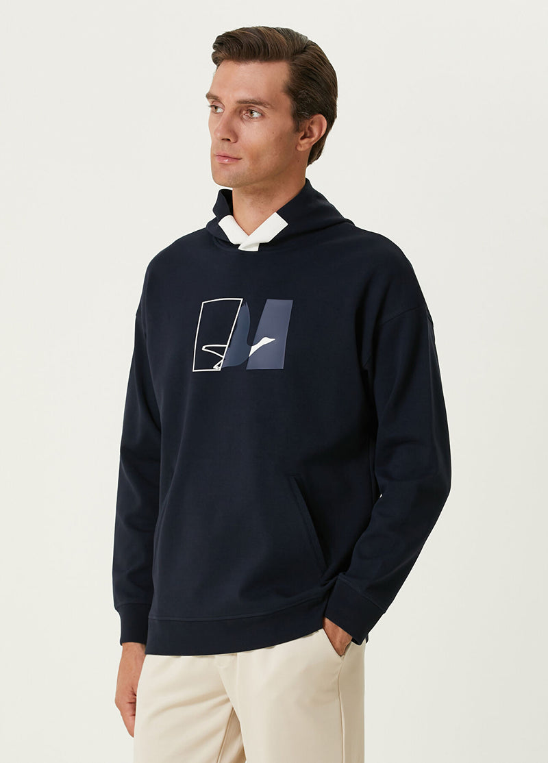 Beymen Club Men Hooded Sweatshirt Navy