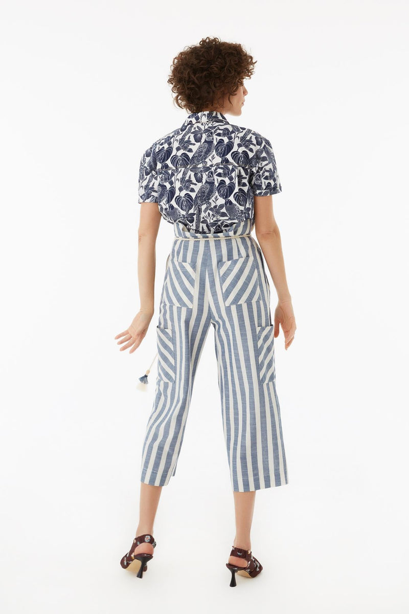 Exquise Trouser Stripe Print - Wardrobe Fashion