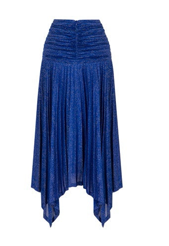 Exquise Skirt Pleat Flayered Blue - Wardrobe Fashion