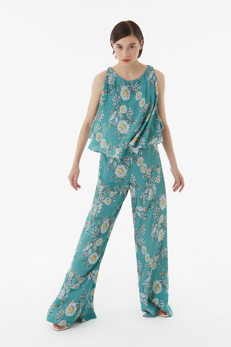 Exquise Jumpsuit Print L/Sl Print - Wardrobe Fashion