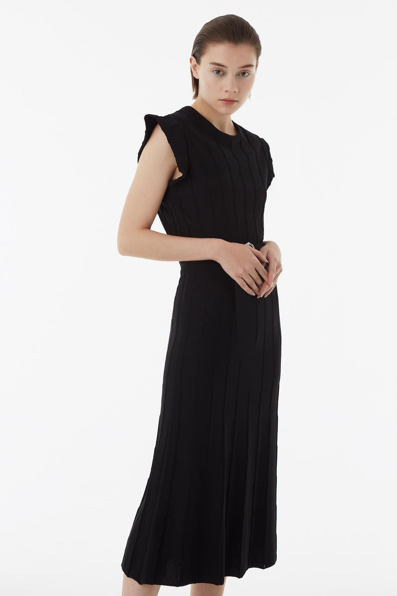 Exquise Dress S/Sl Black - Wardrobe Fashion