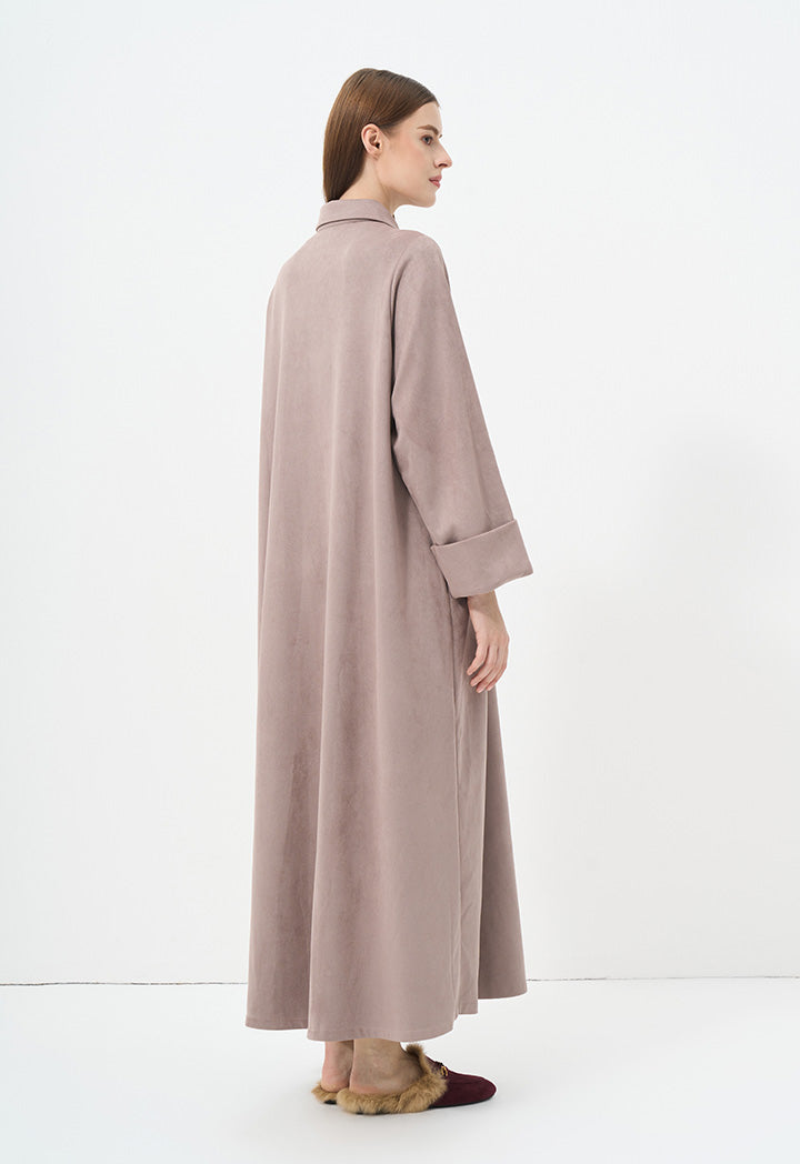 Choice Oversize Solid Maxi Winter Jacket Vison