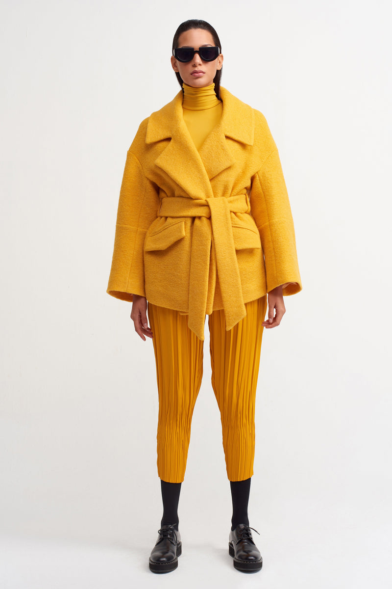 NU Wool Belted Jacket Papia