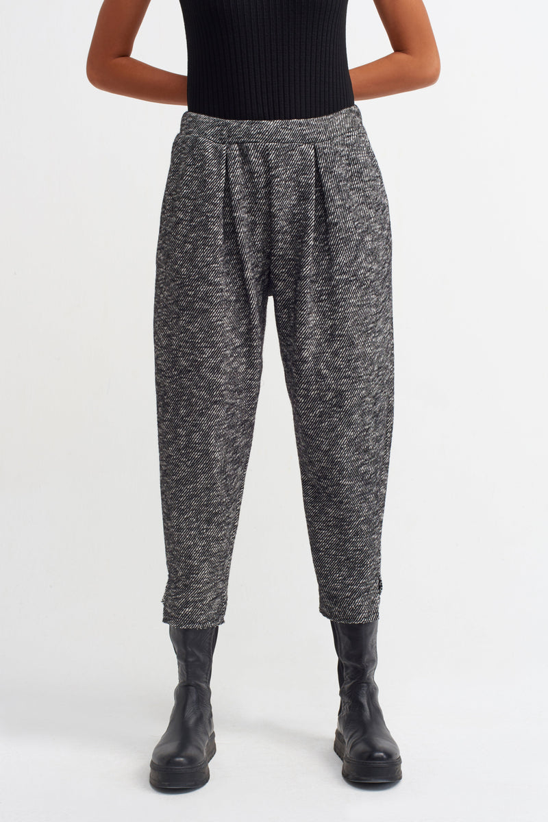 NU Wool High Waist Trouser Grey Melanj