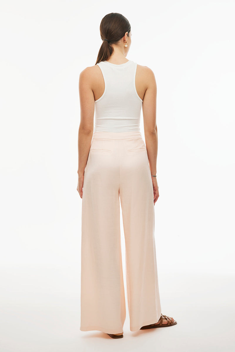 Perspective  Wide Leg Regular Fit Pants Powder