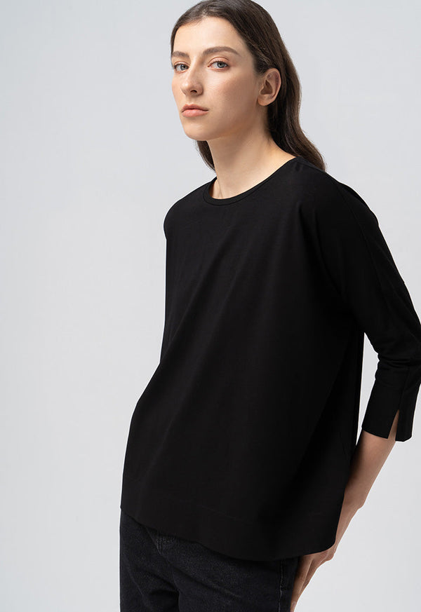 Choice Basic Solid Jersey T-Shirt Black