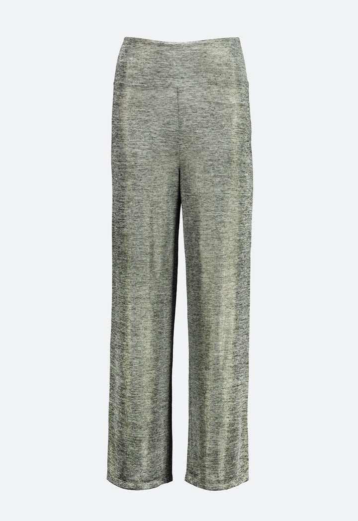 Choice Lurex Knitted Trouser Silver - Wardrobe Fashion