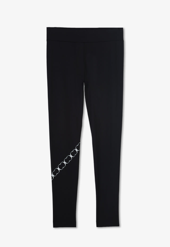 Choice Solid High Waist Legging Pant Black