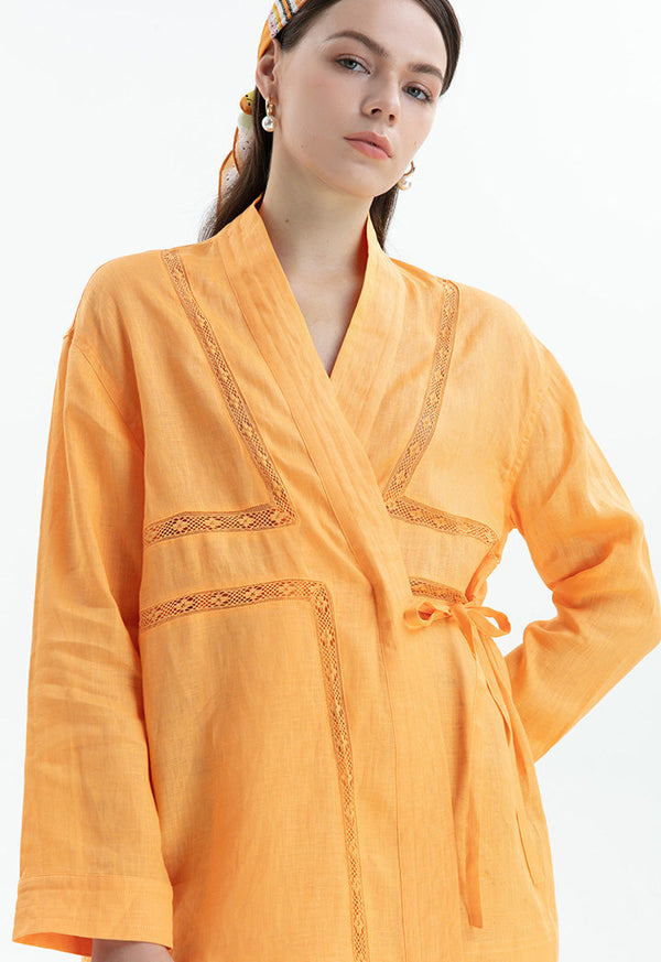 Choice Die Cut Detail Shirt Orange