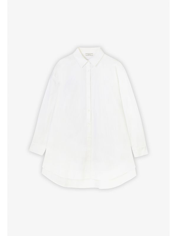 Choice Flared Long Sleeves Shirt  Offwhite