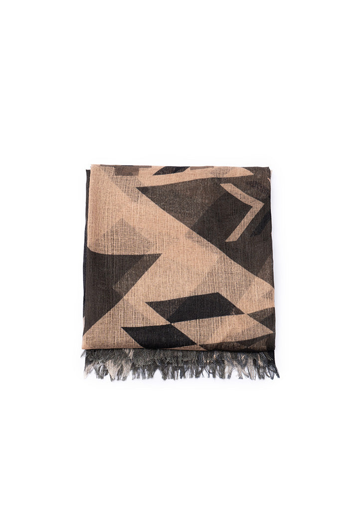 Choice Tassel Trimmed Printed Scarf Print