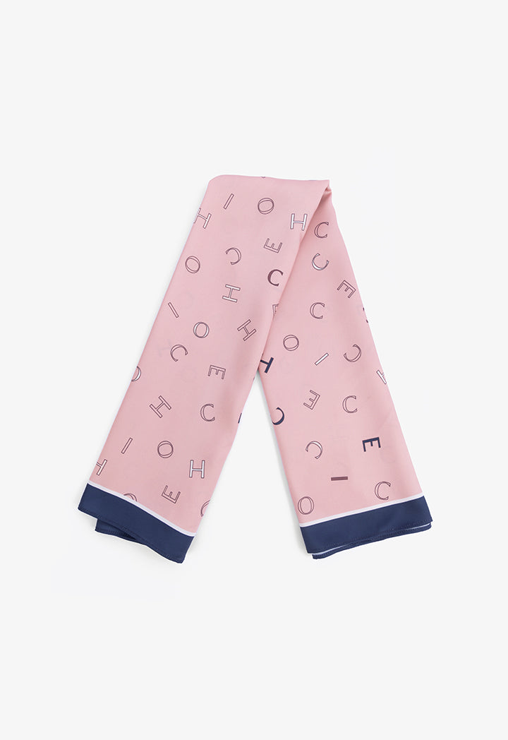 Choice Letter Printed Scarf Print