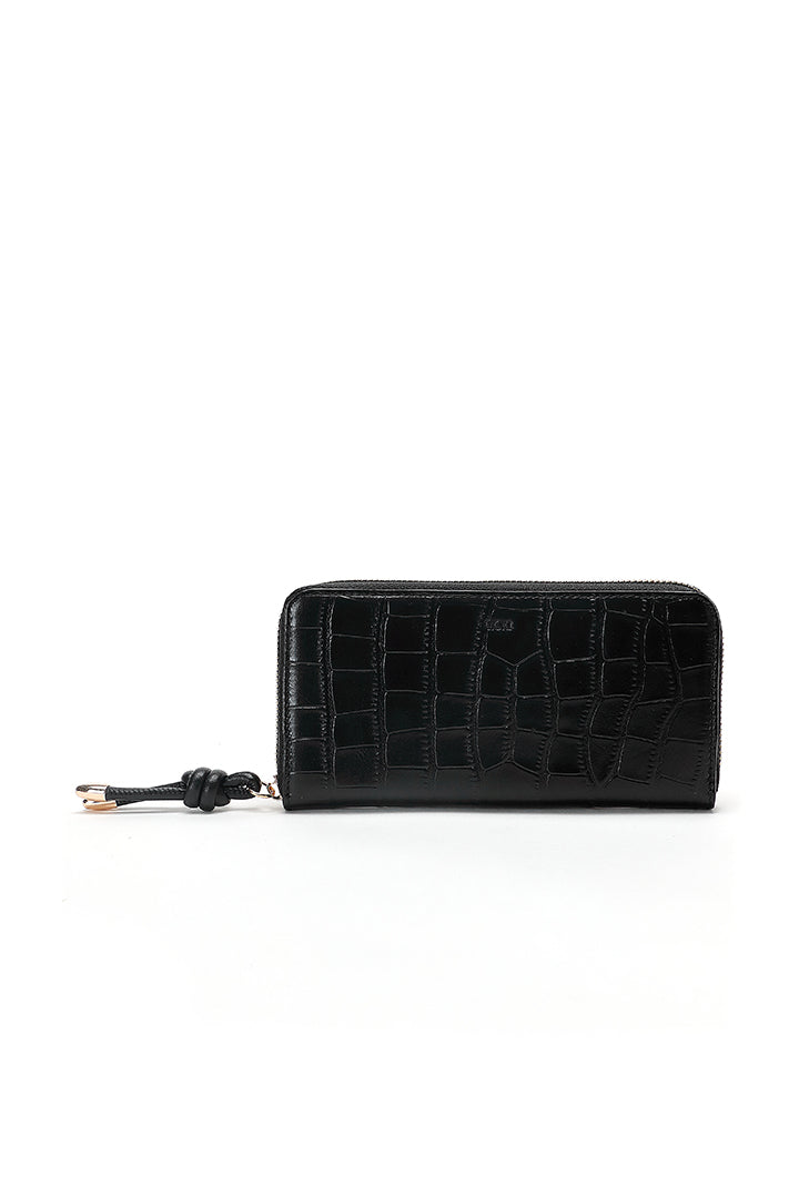 Choice Textured Continental Wallet Black