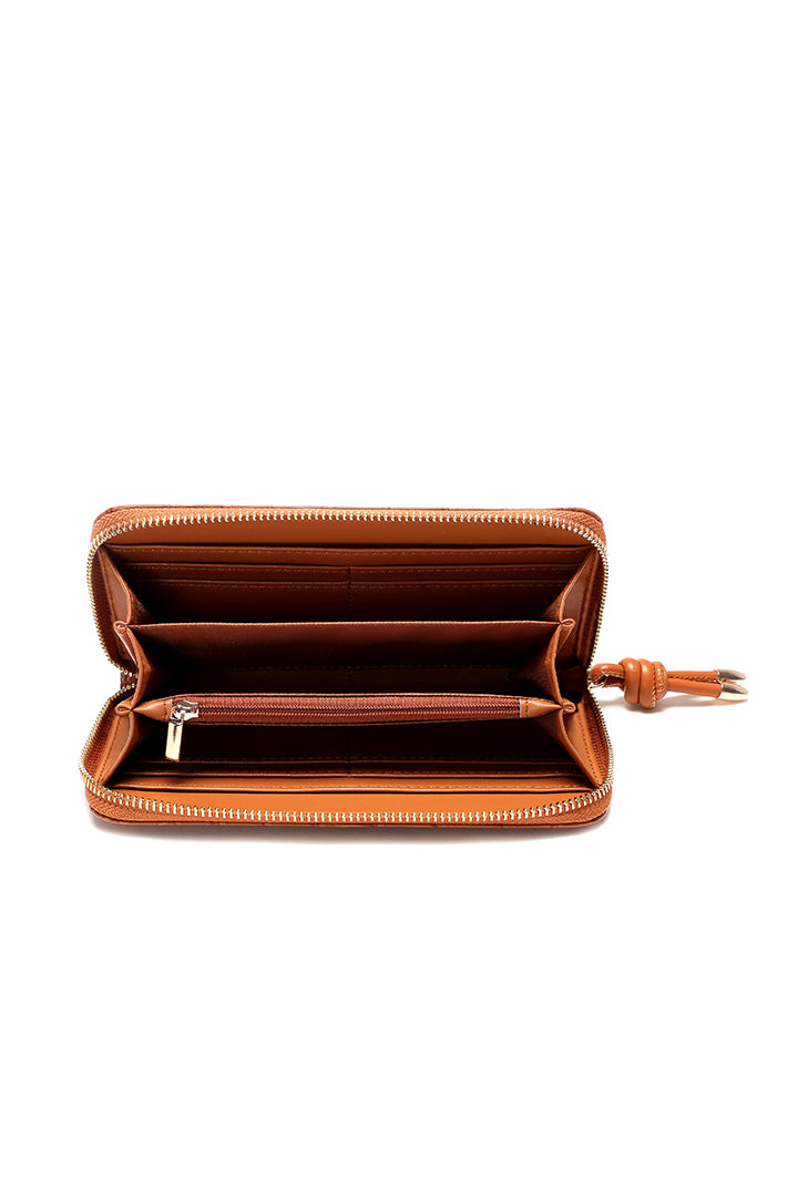 Choice Textured Continental Wallet Tan