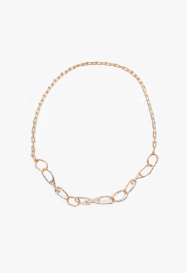 Choice Chain Metallic Necklace Gold