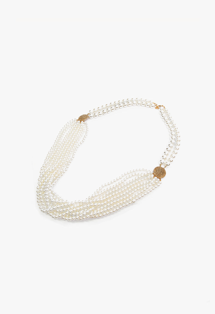 Choice Pearl-Embellished Multi-Necklace Offwhite